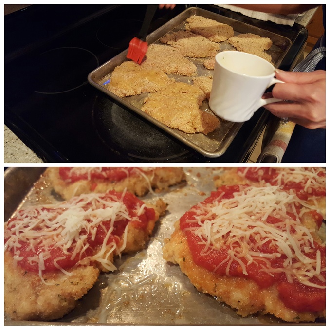 Oven Baked Chicken Parmesan Cuisinebykristine